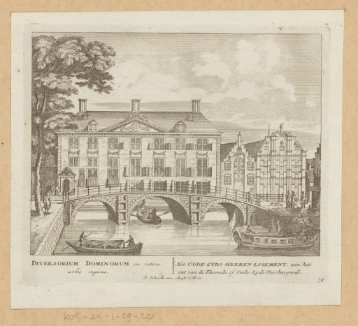 View of the Oudezijds Heerenlogement in Amsterdam