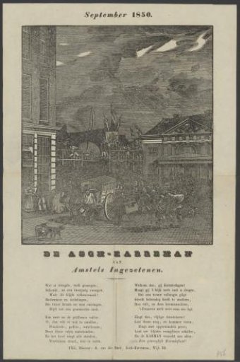 Fair Print of the Amsterdam Askarrenmen for the Year 1850
