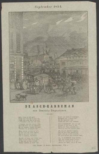 Fair Print of the Amsterdam Askarrenmen for the Year 1854