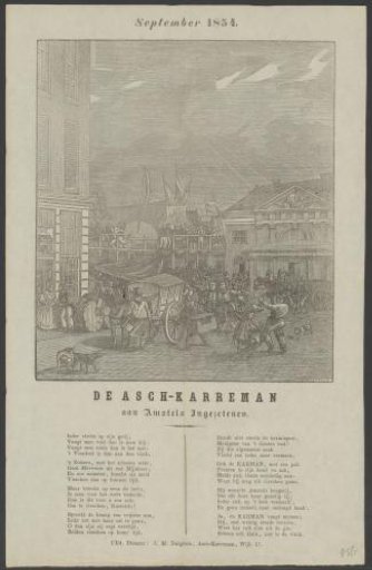 Fair Print of the Amsterdam Askarrenmen for the Year 1854