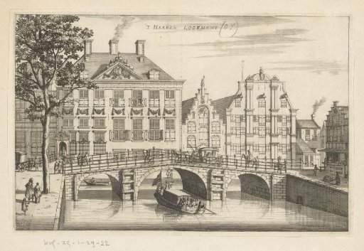 View of the Oudezijds Heerenlogement in Amsterdam