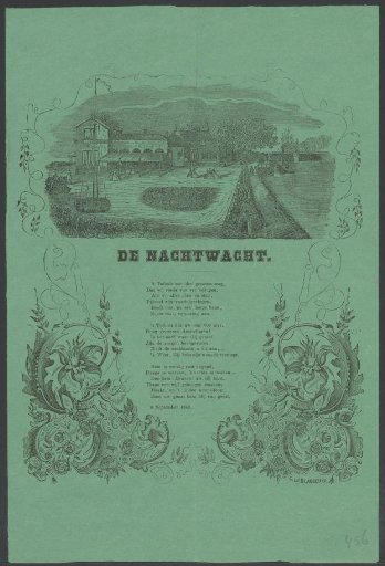 Fair print of the Amsterdam Night Watch for the year 1862
