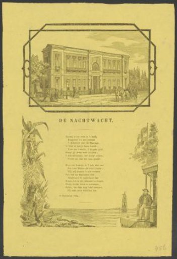 Fair print of the Amsterdam Night Watch for the year 1864