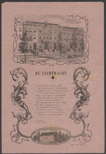 Fair print of the Amsterdam Night Watch for the year 1867