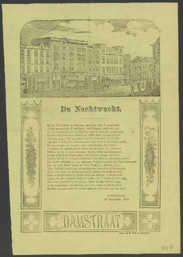 Fair print of the Amsterdam Night Watch for the year 1870