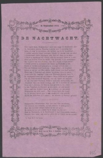 Fair print of the Amsterdam Night Watch for the year 1871