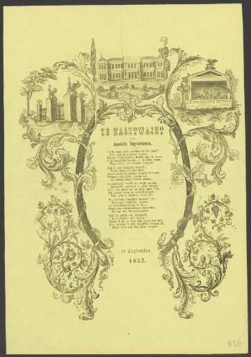 Kermis print of the Amsterdam Night Watch for the year 1853