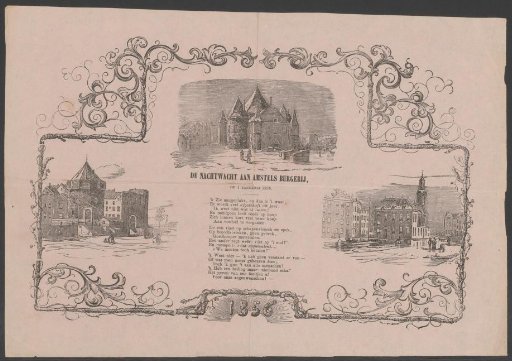 New Year's wish of the Amsterdam Night Watch for the year 1856