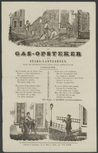 New Year's Wish of the Amsterdam Gas-Lighters for the Year 1856