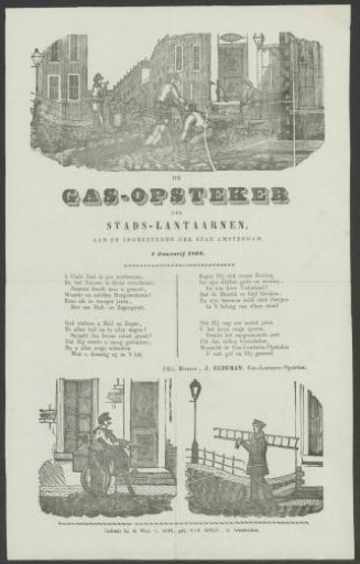 New Year's Wish of the Amsterdam Gas-Lighters for the Year 1863