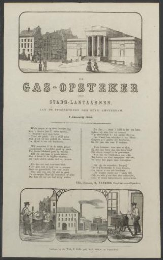 New Year's Wish of the Amsterdam Gas-Lighters for the Year 1866