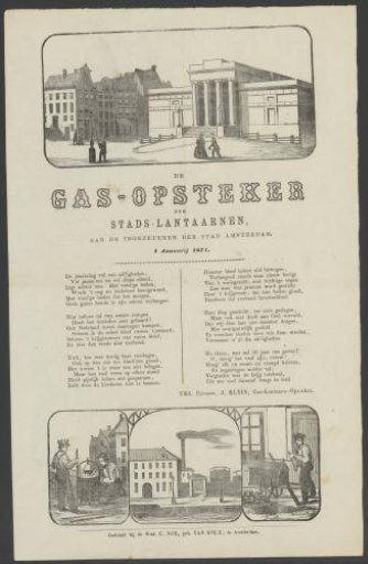 New Year's Wish of the Amsterdam Gas-Lighters for the Year 1871