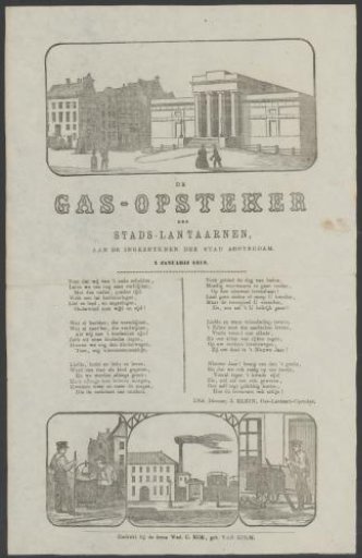 New Year's Wish of the Amsterdam Gas-Lighters for the Year 1878
