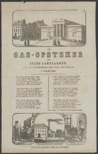 New Year's Wish of the Amsterdam Gas-Lighters for the Year 1880