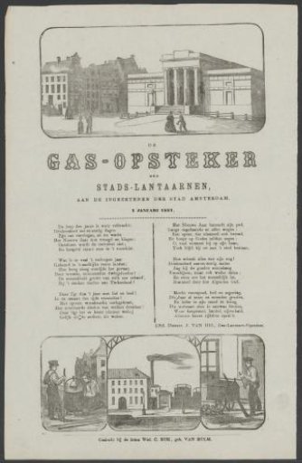 New Year's Wish of the Amsterdam Gas-Lighters for the Year 1881