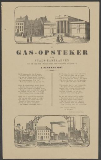 New Year's Wish of the Amsterdam Gas-Lighters for the Year 1887