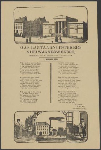 New Year's Wish of the Gas-Lighters of Amsterdam for the Year 1888