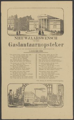 New Year's Wish of the Gas-Lighters of Amsterdam for the Year 1890