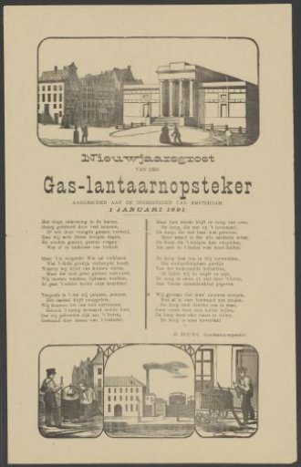 New Year's Wish of the Gas-Lighters of Amsterdam for the Year 1891