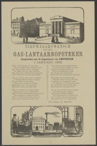 New Year's Wish of the Gas-Lighters of Amsterdam for the Year 1892
