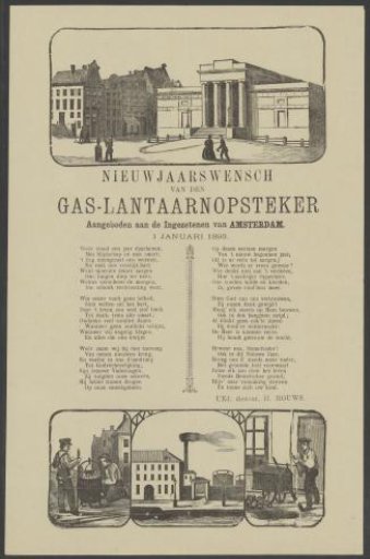 New Year's Wish of the Gas-Lighters of Amsterdam for the Year 1893