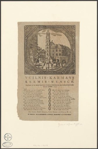 Fair Print of the Amsterdam Sanitation Workers for the Year 1832