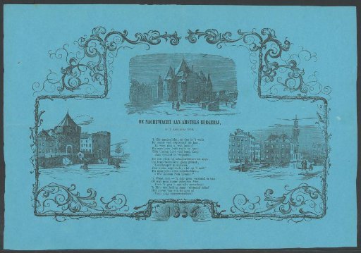 New Year's greeting of the Amsterdam night watch for the year 1856