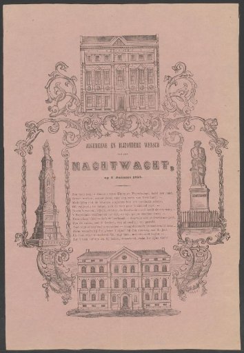 New Year's greeting of the Amsterdam night watch for the year 1857