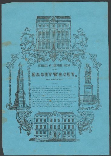 New Year's greeting of the Amsterdam night watch for the year 1857
