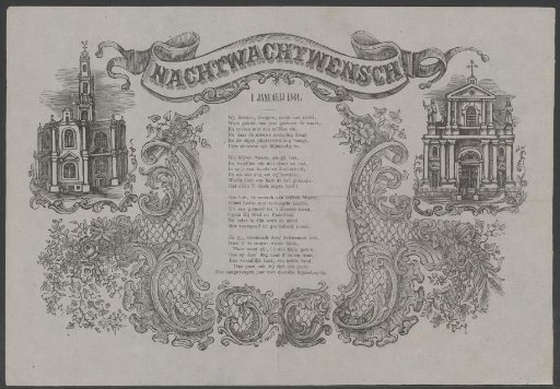 New Year's greeting of the Amsterdam night watch for the year 1861