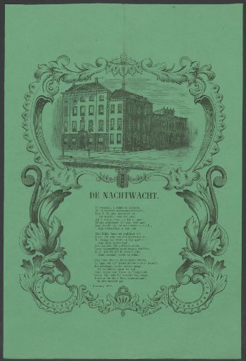 New Year's greeting of the Amsterdam night watch for the year 1862
