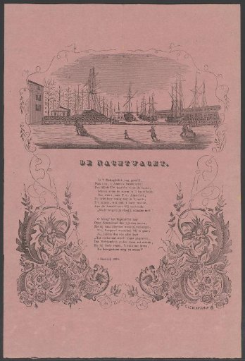 New Year's greeting from the Amsterdam Night Watch for the year 1863