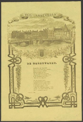 New Year's greeting from the Amsterdam Night Watch for the year 1864