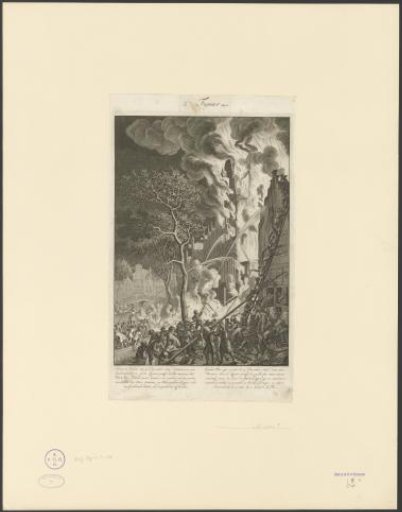 Fire on the Lauriergracht in Amsterdam, 1669