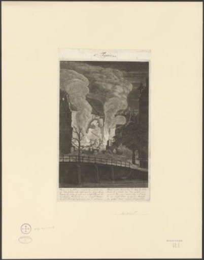 Fire on the Waalseiland in Amsterdam, 1670