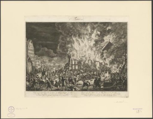 Fire in the Linen Docks of the Admiralty, 1673