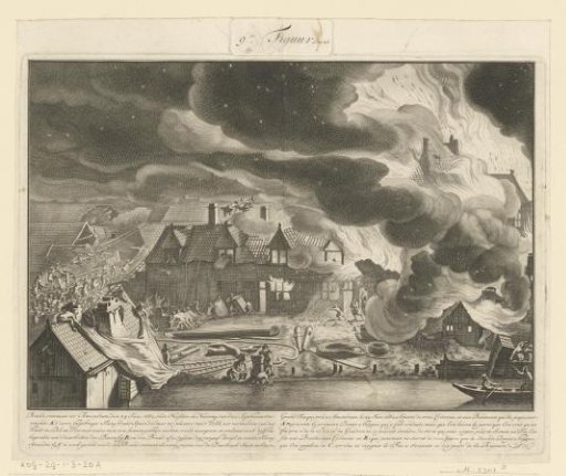 Fire in the Linen Docks on the Rampart at the Smallepadsgracht, 1680
