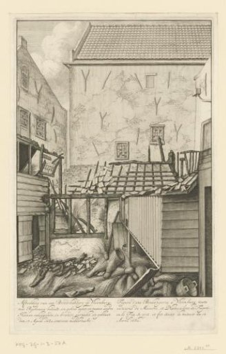 Burnt Bakery on Vlooienburg, 1682