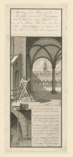 Demonstration of the Hose Fire Engines on the Inner Courtyard of the Exchange in Amsterdam, ca. 1670-1680