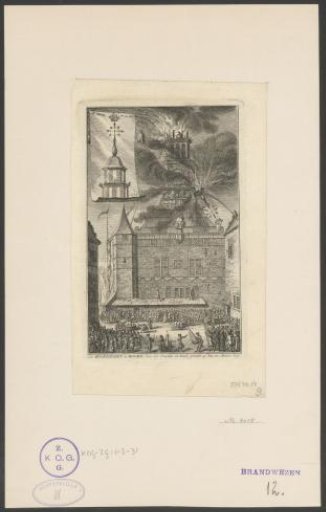 Fire in the Main Tower at Hoorn, 1750