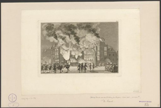 Fire at the Visbrug in Leiden, 1766