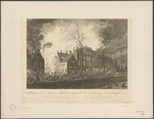 Fire in the Pottebakkerssteeg in Rotterdam, 1779
