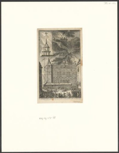 Fire in the Main Tower at Hoorn, 1750