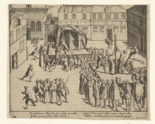 Bruges monks on the stake, 1578