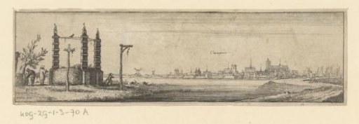 Landscape with gallows and view of Kampen