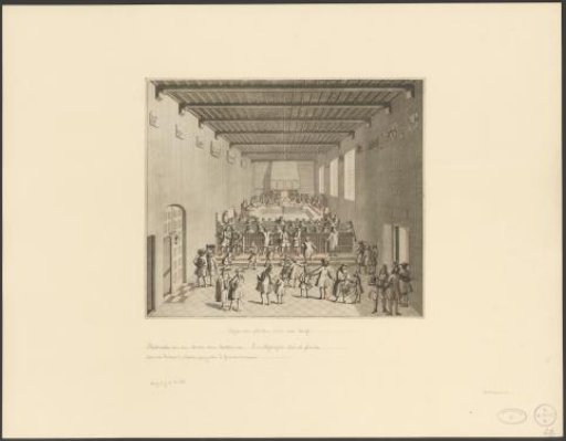 Court of Holland in session, ca. 1700