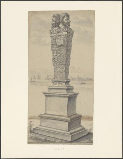 Monument the Stone Man to Commemorate the Restoration of the Dikes in Harlingen after the All Saints' Flood, 1570
