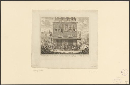 Disturbances during the hanging of a man and woman at the Waag in Amsterdam, 28 June 1748