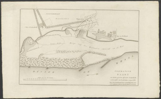 Map of the dike breach near Oosterhout, 1809