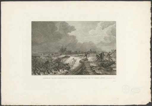 Dike breach near Kedichem, 1809